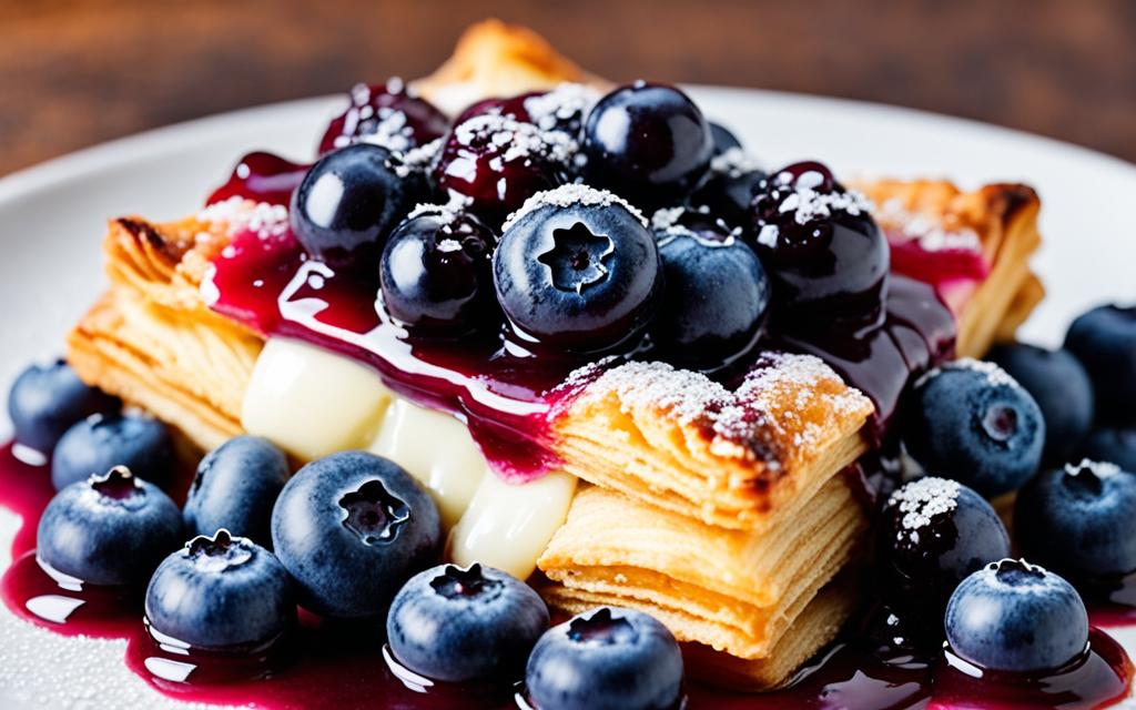 Blueberry Dessert with Puff Pastry