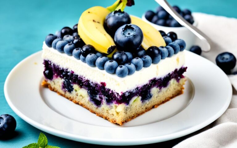 Fresh Blueberry and Banana Cake for a Fruity Dessert
