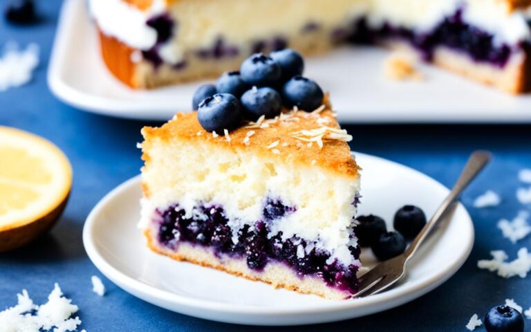 Fresh and Fruity Blueberry and Coconut Cake Recipe