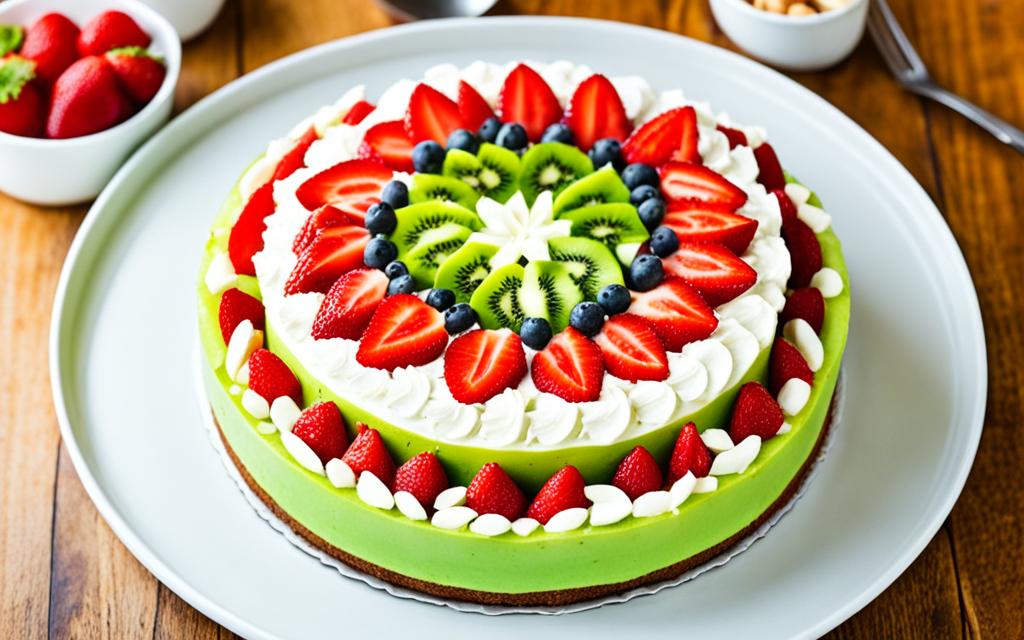 Cake Decorated With Fruit