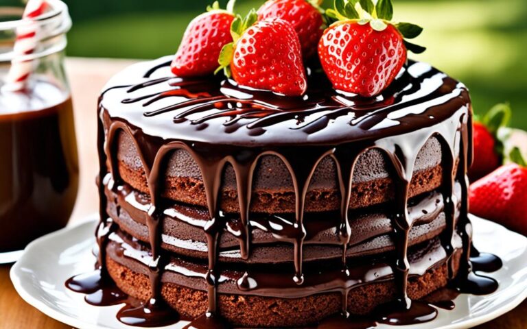 Tempting Strawberry Chocolate Cake for Chocoholics