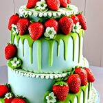 Cakes with Strawberry Decorations