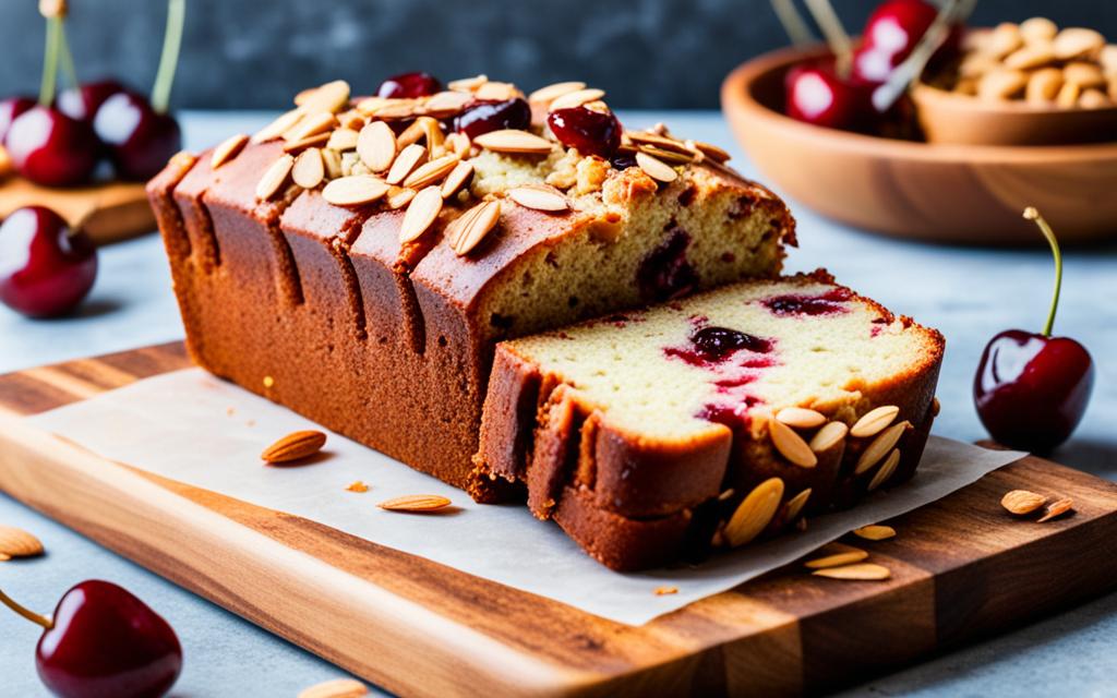 Cherry Almond Loaf Cake