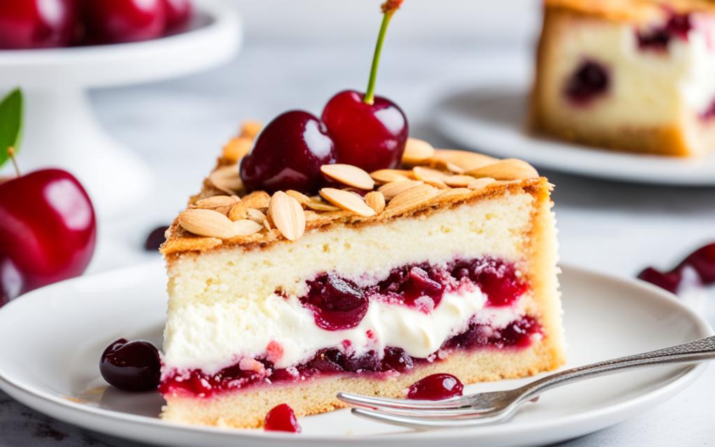 Cherry Bakewell Cake Recipe