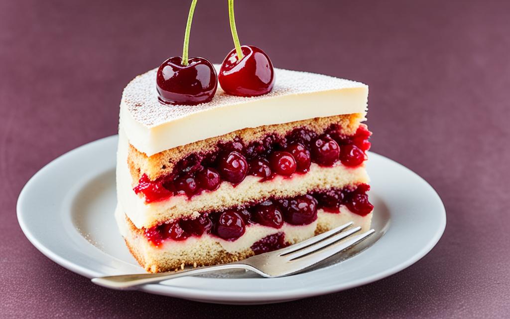 Cherry Bakewell Sponge Cake