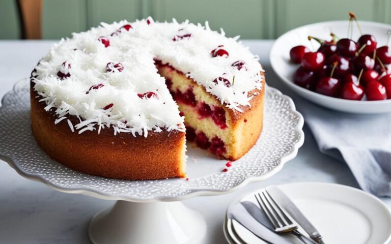 Mary Berry’s Cherry and Coconut Cake: A Lush Dessert