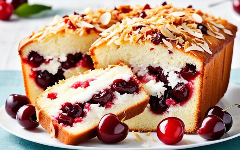 Sweet and Simple Cherry and Coconut Loaf Cake