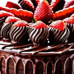 Chocolate Strawberries Cake
