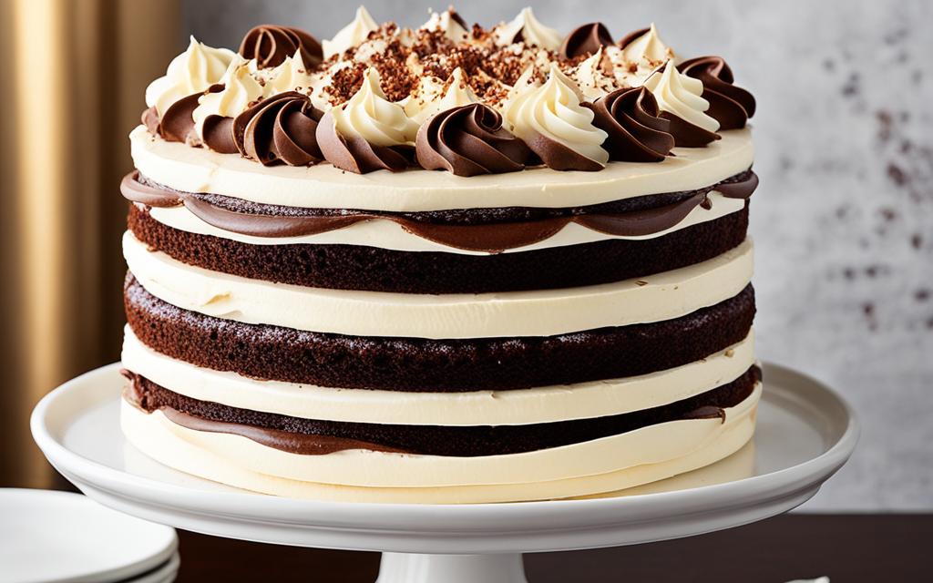 Chocolate with Vanilla Cake