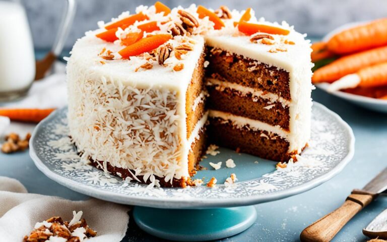 Tasty Coconut and Carrot Cake: A Flavorful Combination