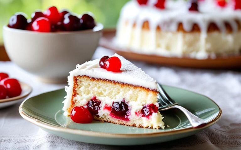 Coconut and Cherry Cake: A Flavor Fusion