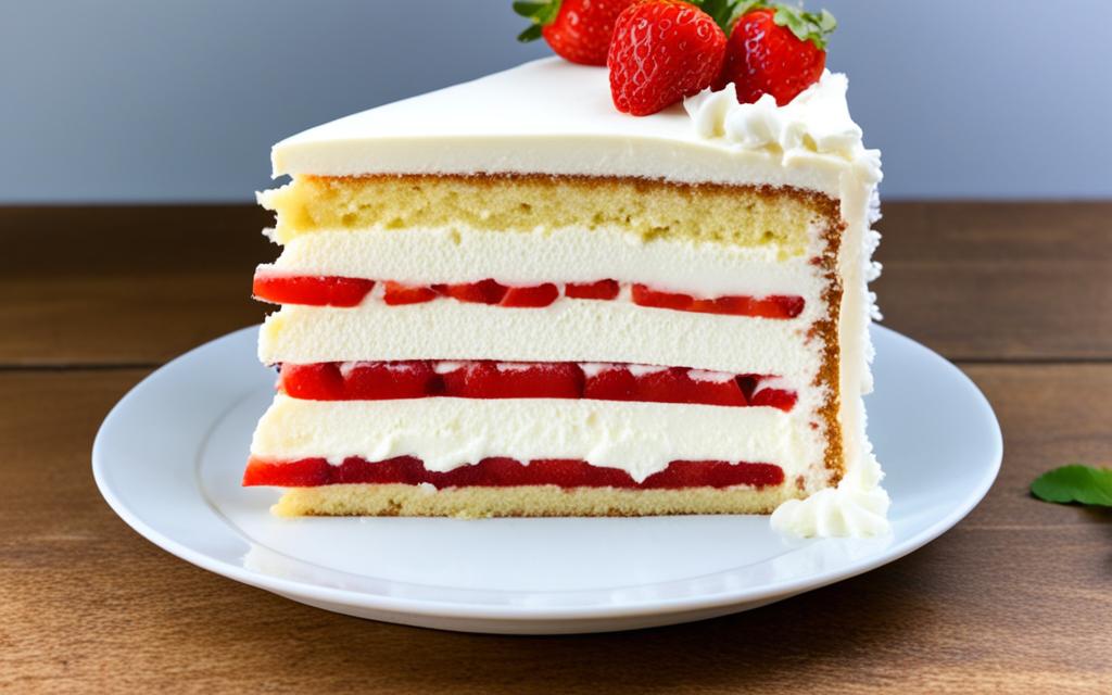 Cream and Strawberry Sponge Cake