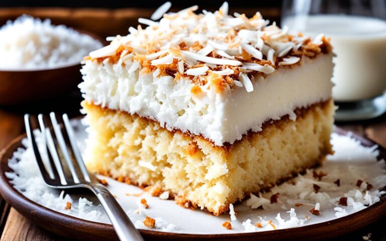 Crunchy Desiccated Coconut Cake: A Textural Delight