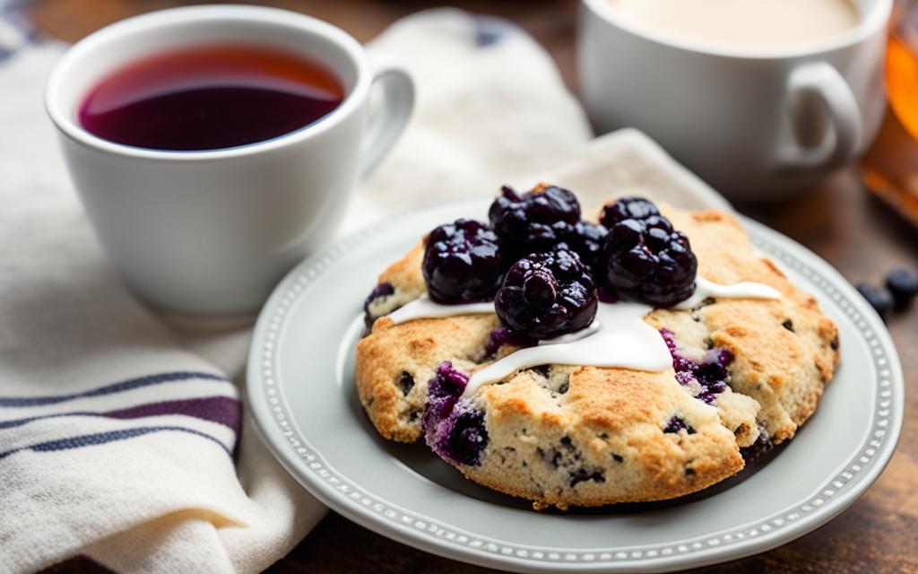 Enjoying Huckleberry Scones