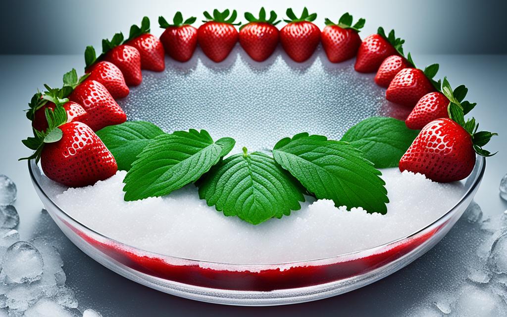Frozen strawberry filling