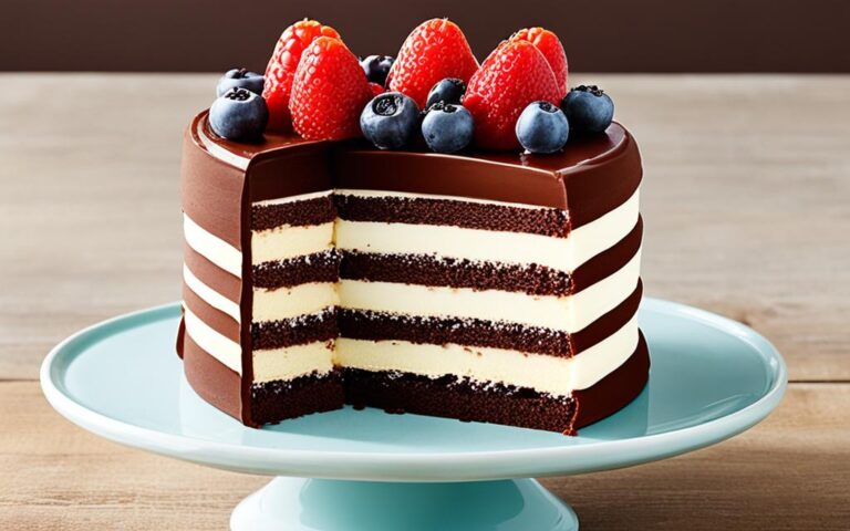 Best of Both Worlds: Half Chocolate, Half Vanilla Cake