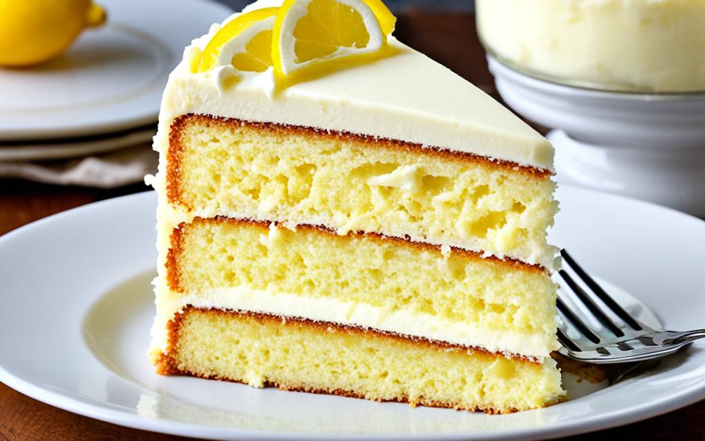 Italian lemon cream cake