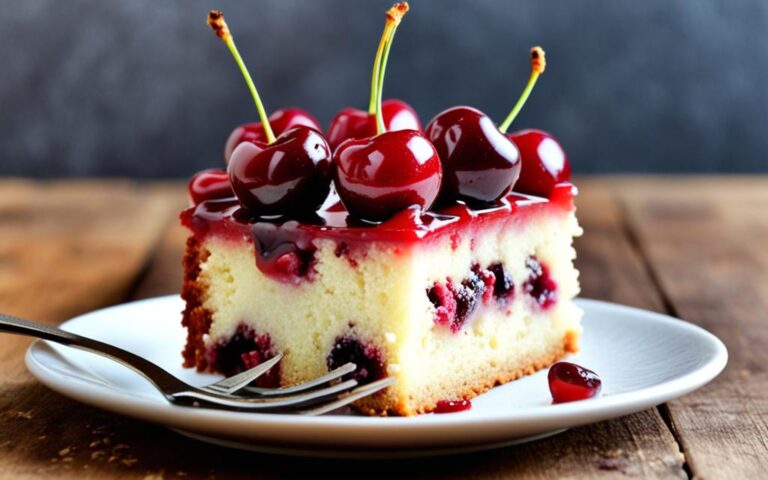 Sweet and Nutty Marzipan Cherry Cake