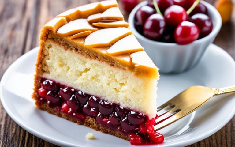 Delightful Marzipan and Cherry Cake for Almond Lovers