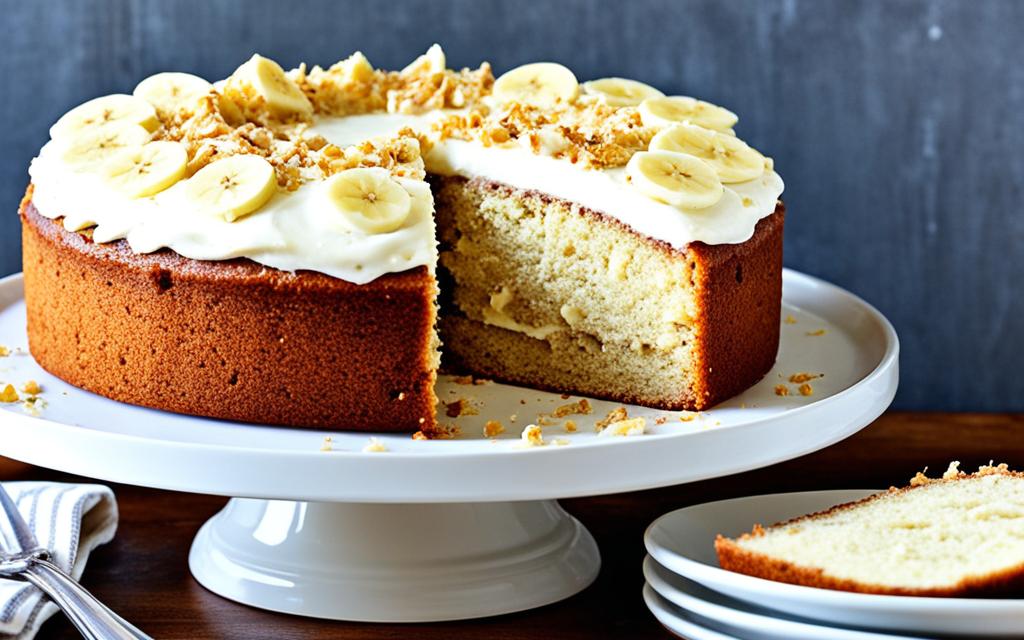Moist Banana Cake with Cream Cheese Frosting