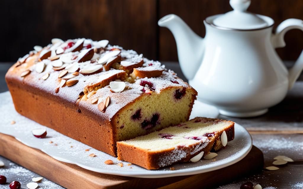 Moist Cherry and Almond Loaf Cake
