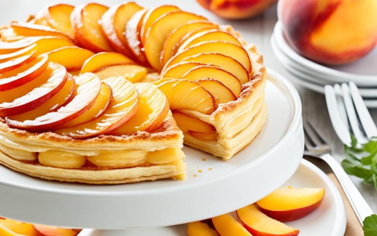 Peachy Keen: Peach Dessert with Puff Pastry