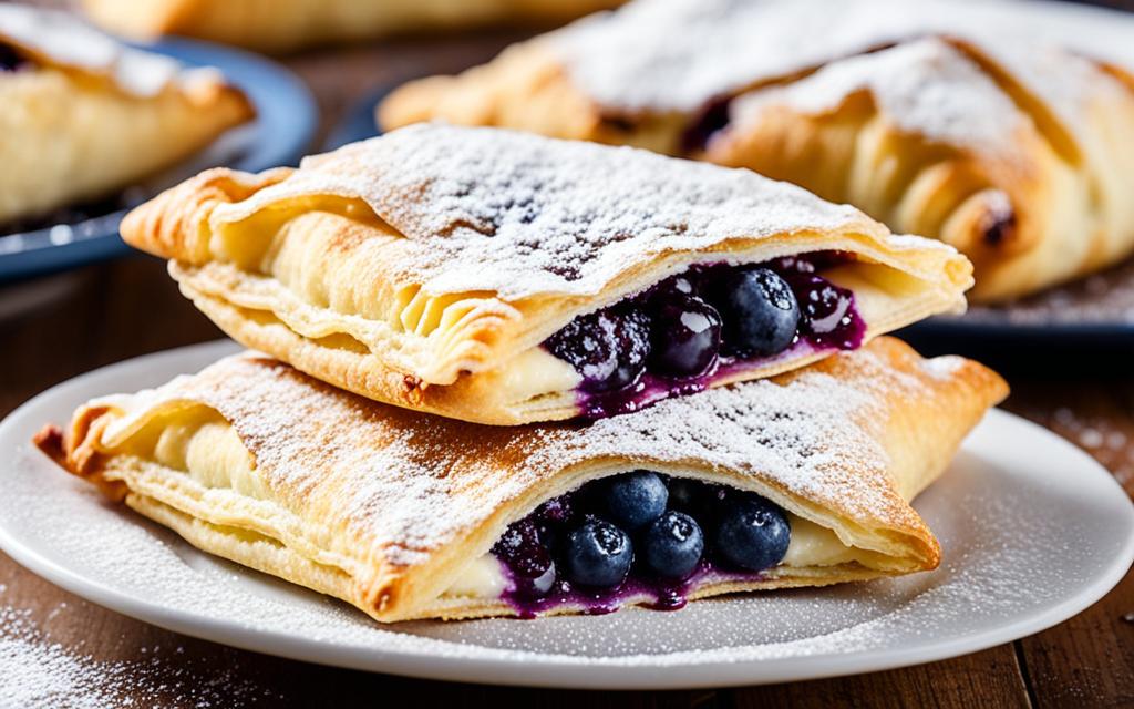 Puff Pastry Desserts with Blueberries