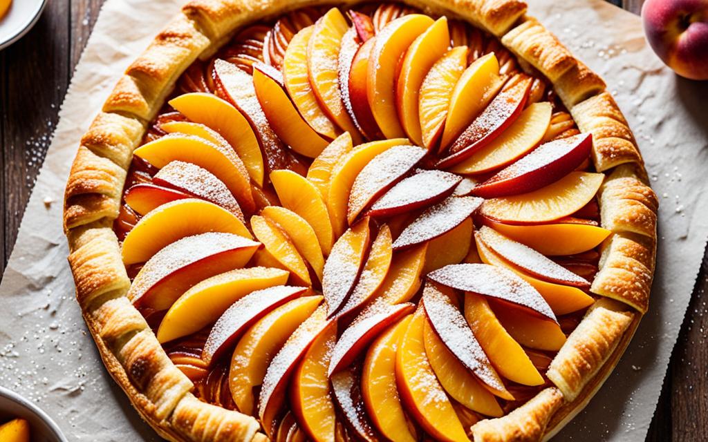 Puff Pastry Desserts with Peaches