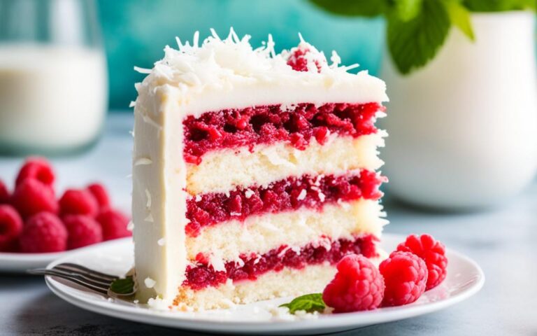 Vibrant Raspberry and Coconut Cake: Bursting with Flavor