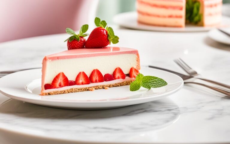Airy and Light Strawberry Mousse Cake for Fine Dining