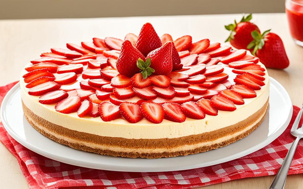 Strawberry Wafer Cookie Cheesecake Recipe