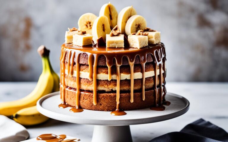 Delightful Toffee and Banana Cake for a Sweet Occasion