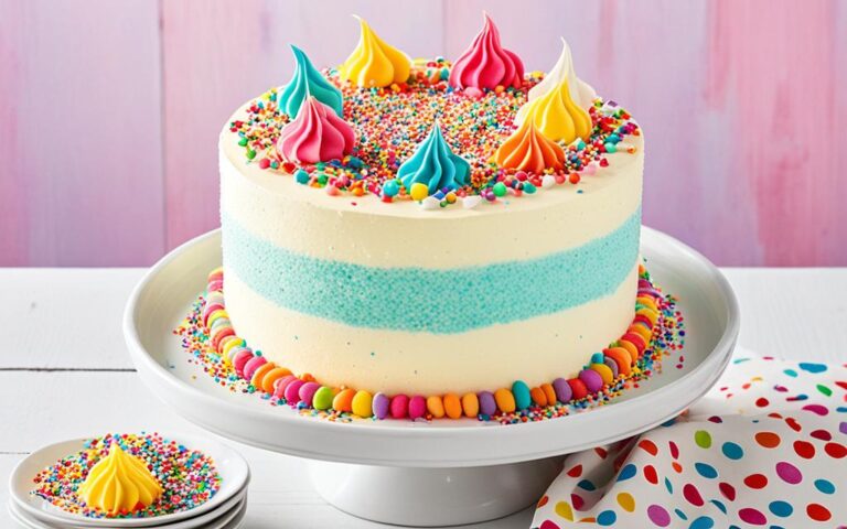 Fun and Festive Vanilla Sprinkle Cake for Parties