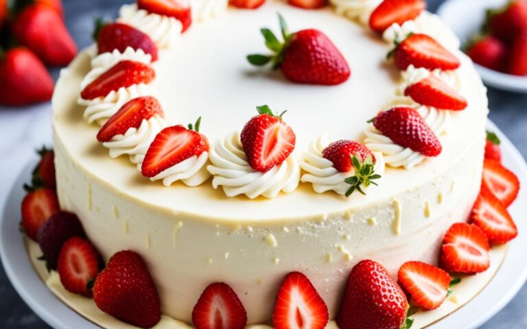Luscious Vanilla and Strawberry Cake for Celebrations