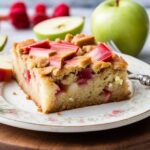apple and rhubarb cake