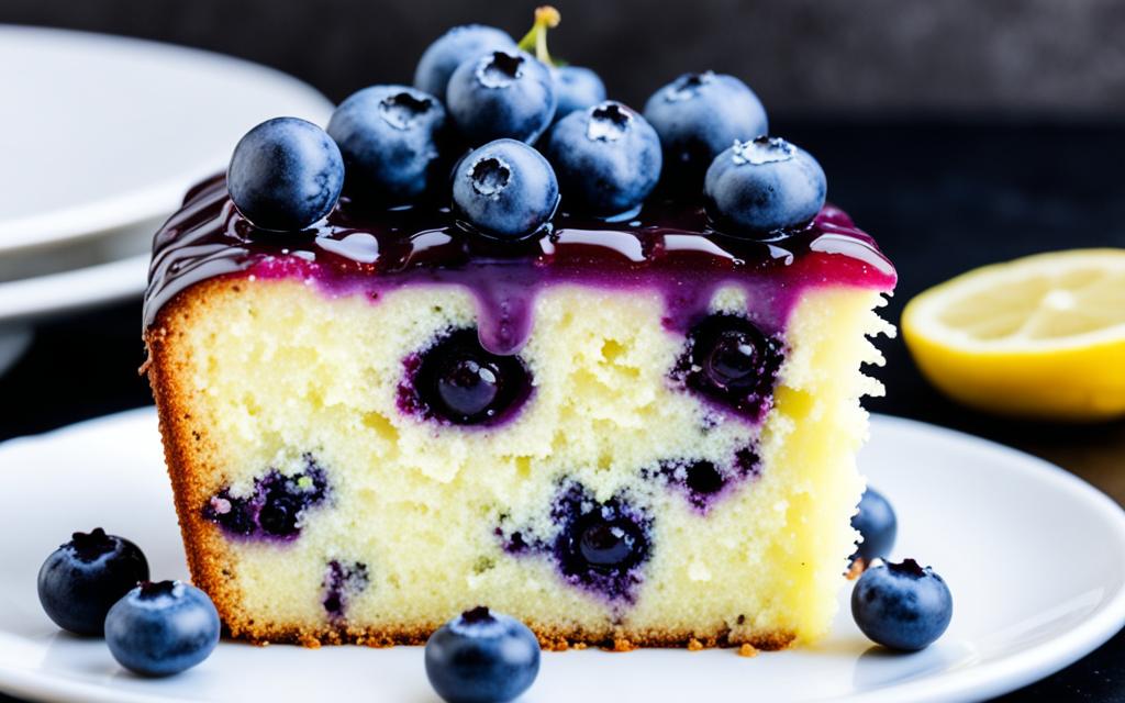 blueberry lemon drizzle cake