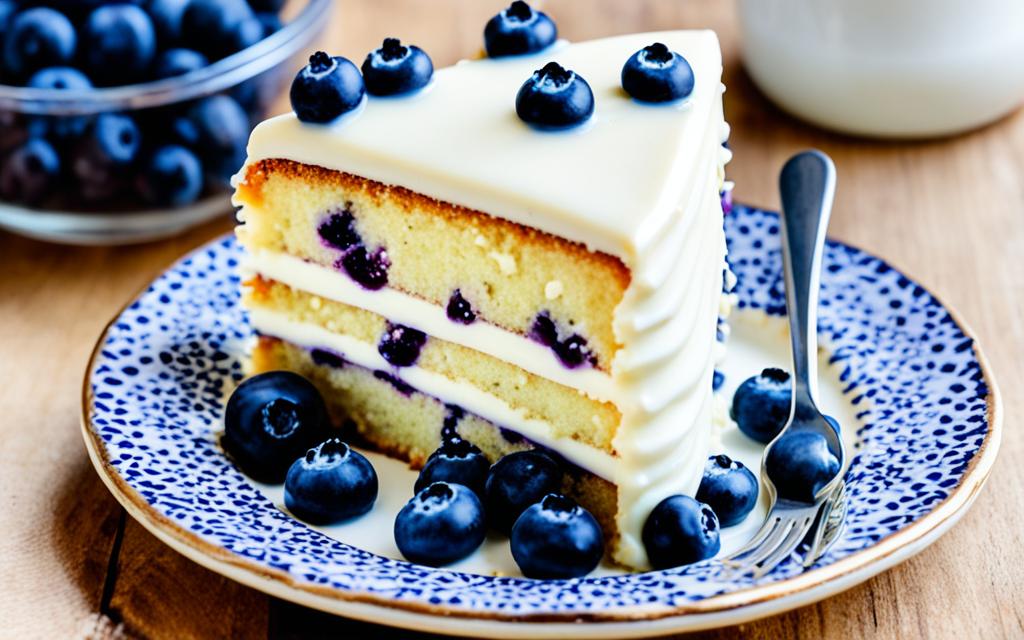 blueberry white chocolate cake