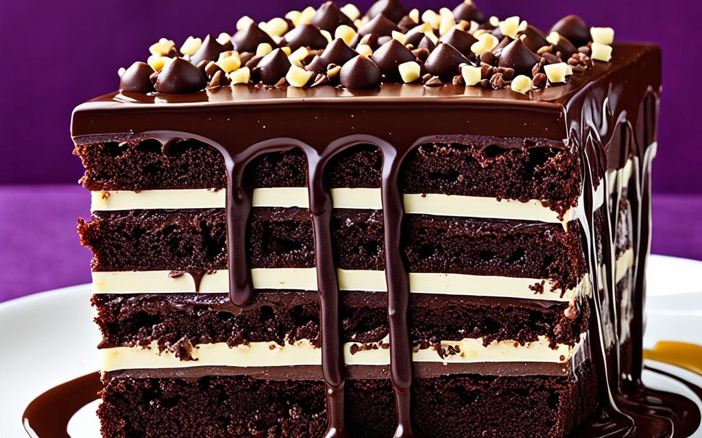 brownie cake stack