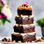 brownie stack wedding cake