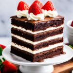 brownie tower birthday cake