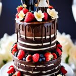 brownie wedding cake