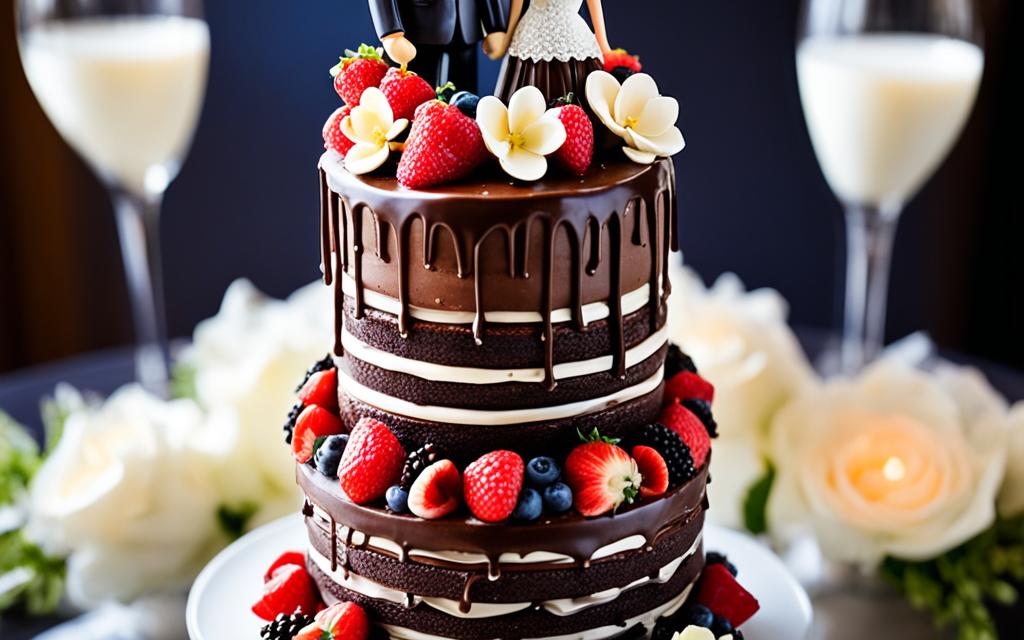 brownie wedding cake