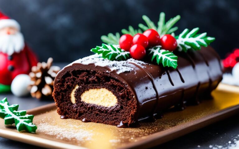 Festive Brownie Yule Log Recipe for a UK Christmas