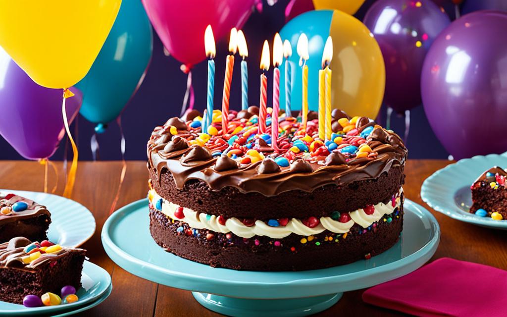 brownies as a birthday cake