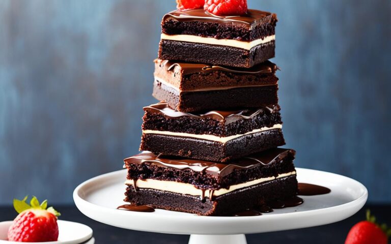 Spectacular Brownies Tower Cake for Celebrations