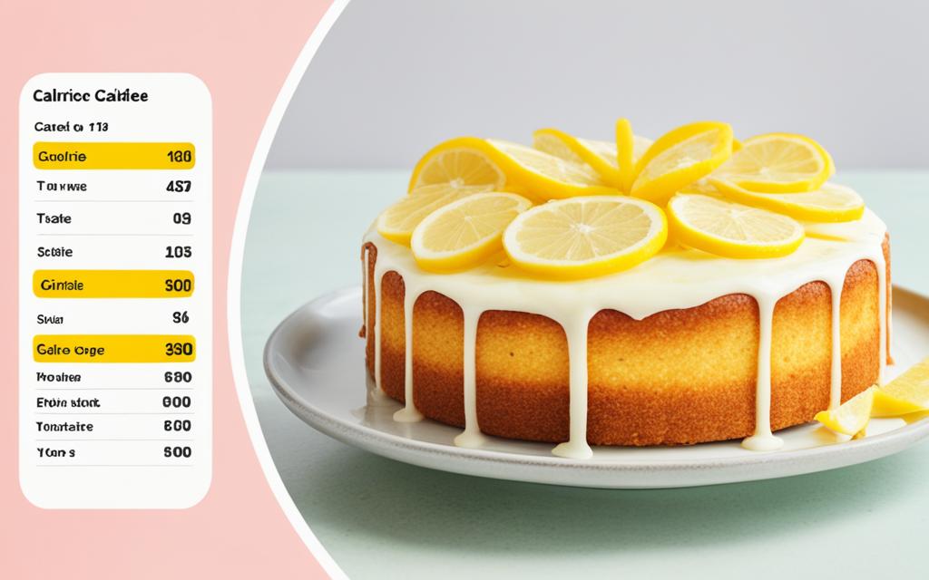 calories in lemon drizzle cake