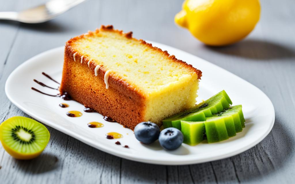 calories lemon drizzle cake
