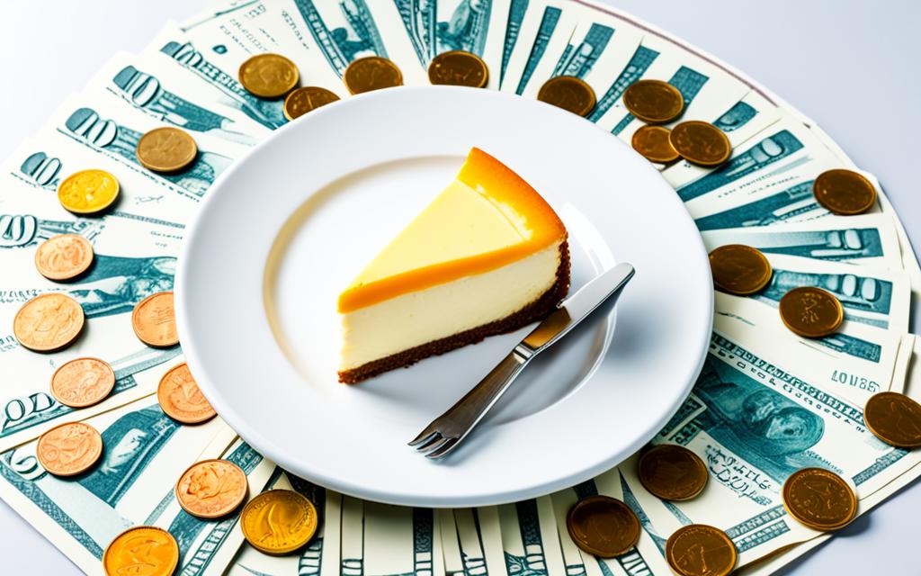 cheese cake slice price