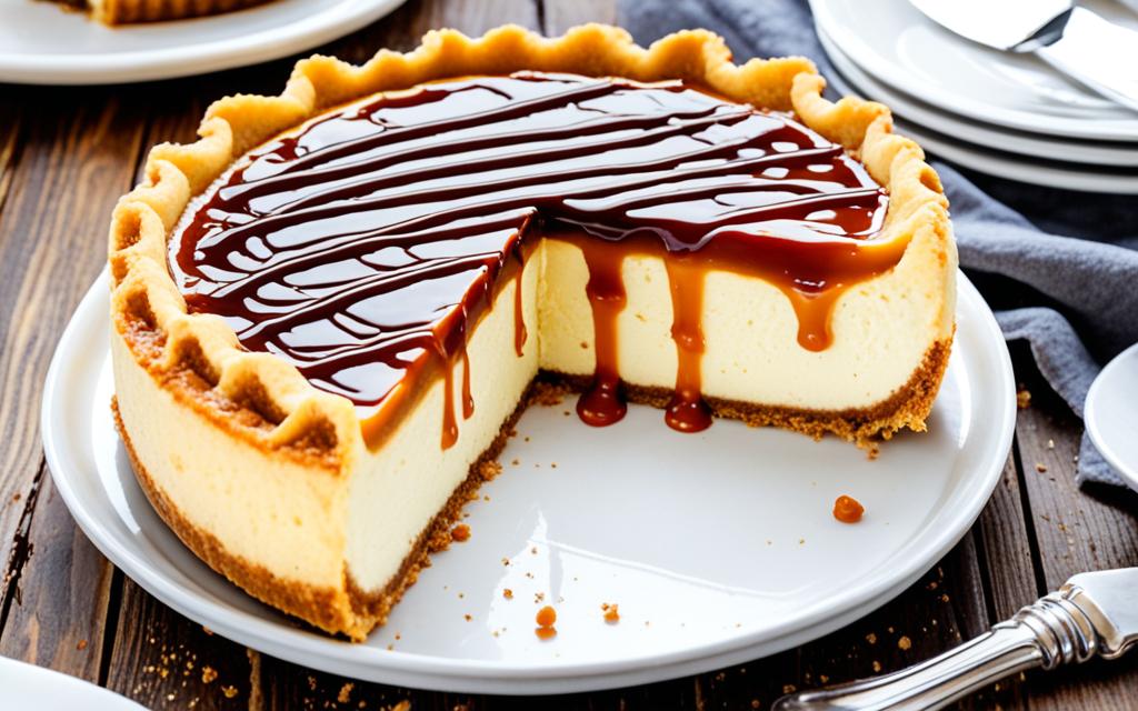 cheesecake in a pie pan