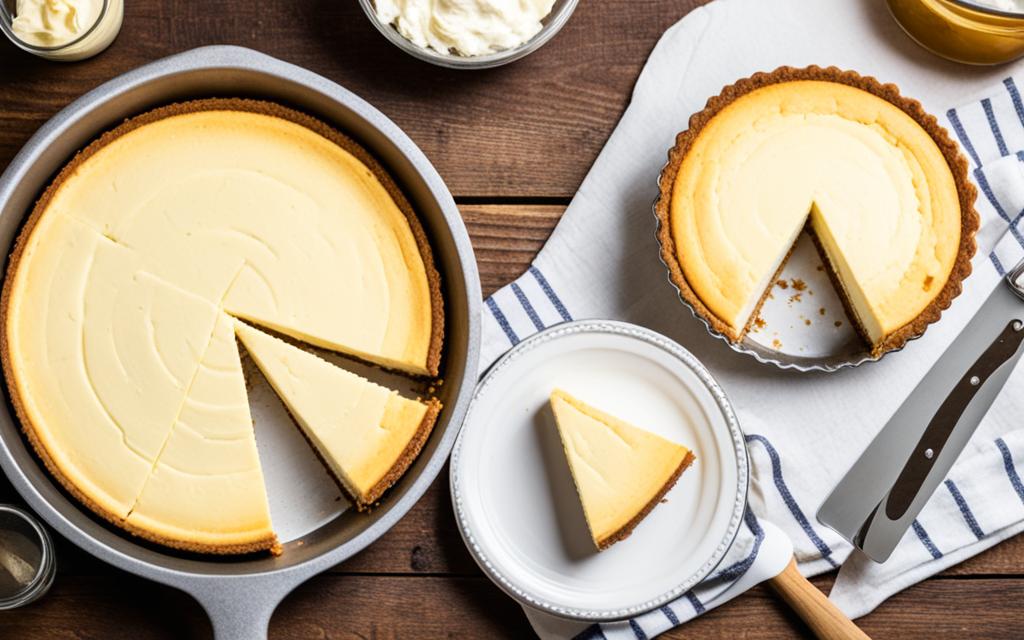 cheesecake recipe in a pie pan
